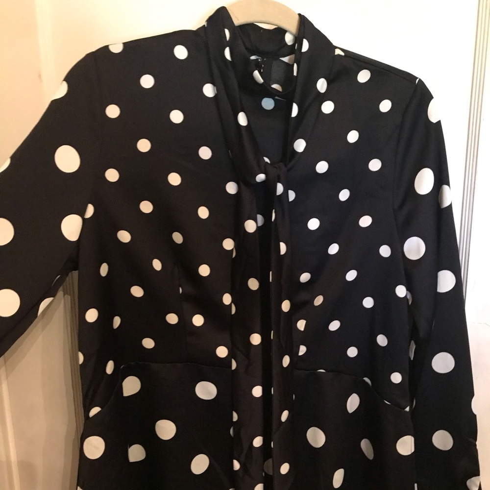 Polka dot H&M peplum top